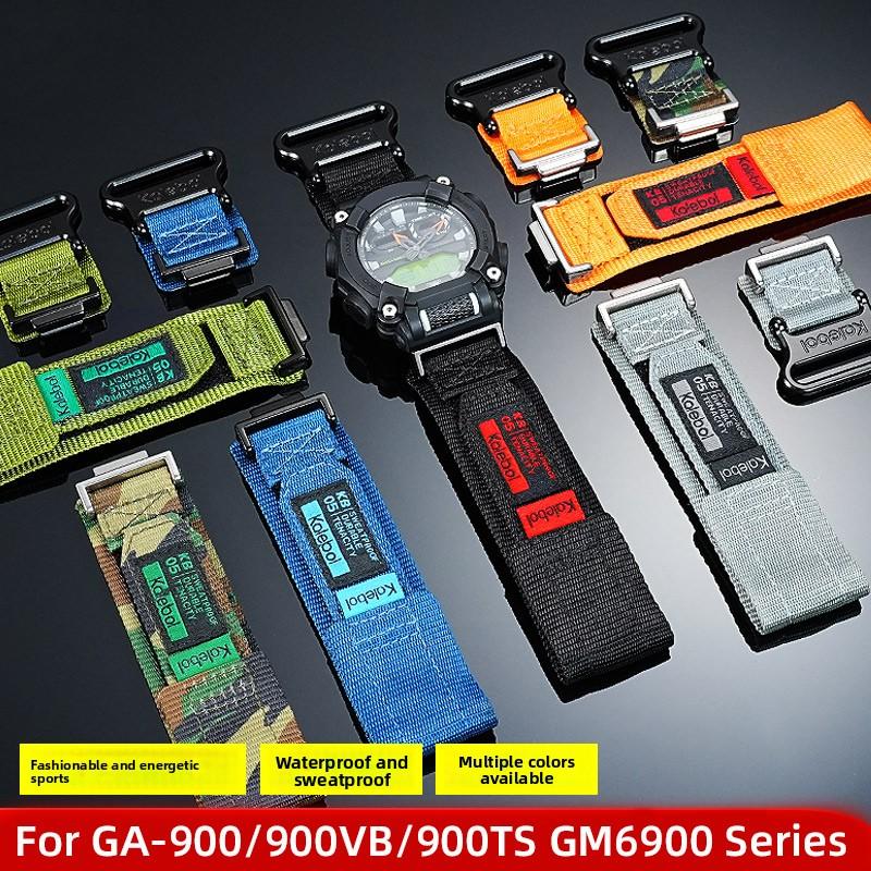 GA900 Modifiziertes Uhrenarmband Für Casio Uhren G-shock GA-900A/VB/TS DW-6900 Armbänder Herren Outdoor Wasserdicht Sport Nylon Armband