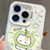 Silver Cartoon Phone Case for iPhone 13/14/15ProMax/16Pro/17