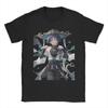 Vintage Genshin Impact Albedo Tshirts Unisex Unisex O Neck 100 Cotton T Shirts Anime Game Tee Shirt Gift Idea Clothing