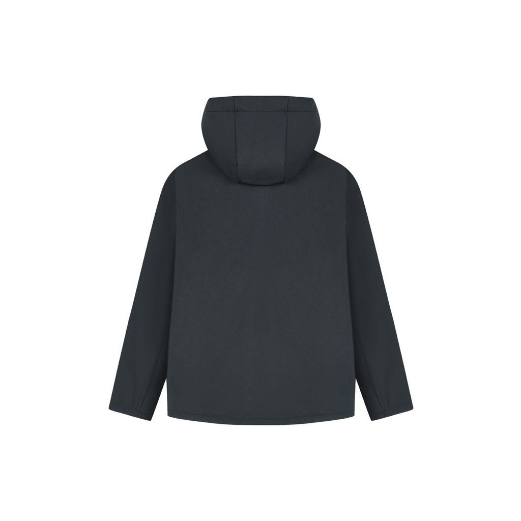 Fila Solid Color Hooded Casual Knit Jacket Men Jackets Black F11M342501F-BK
