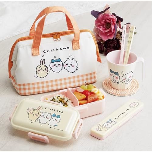Skater Chopstick Spoon Combination Set 18cm Antibacterial Treated Lunch Box for Adults Comes with Silicone Cushion and Doesn't Make a Sound Made in Ja