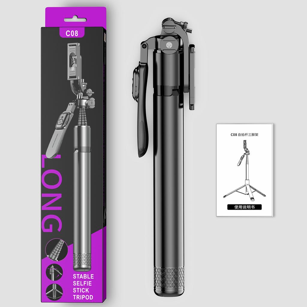 CYKE C08 Tripod Stand Floor Standing for Smartphones Live Streaming Support 360 Dgree Rotation Adjustable Height