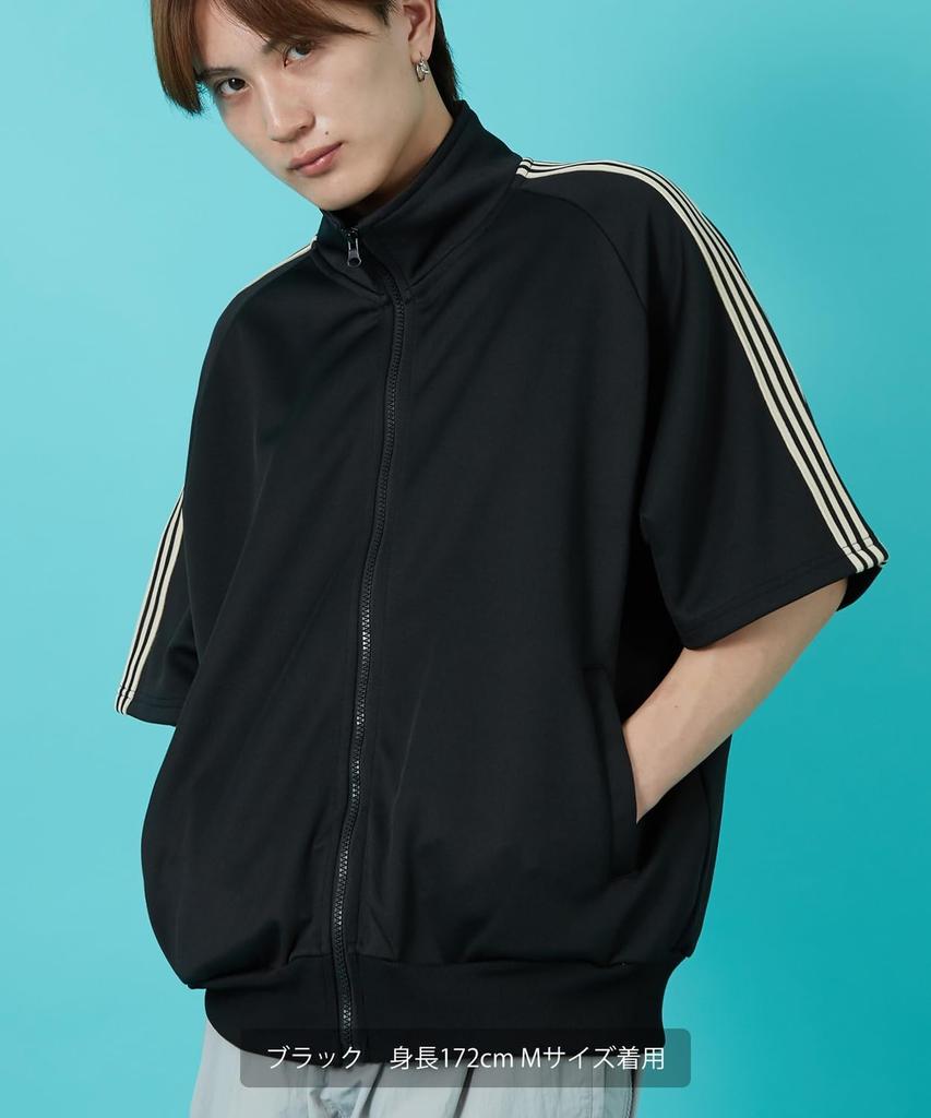 [IMPROVES] [SIDEWAYSTANCE] Line Jersey Short Sleeve Track Jacket