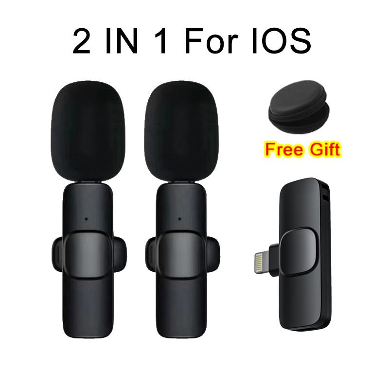 Drahtloses Mikrofon Lavalier Professionelle Ansteckmikrofone Mini-Mikrofon Gamer Videoaufnahme Mobilmikrofon Youtube