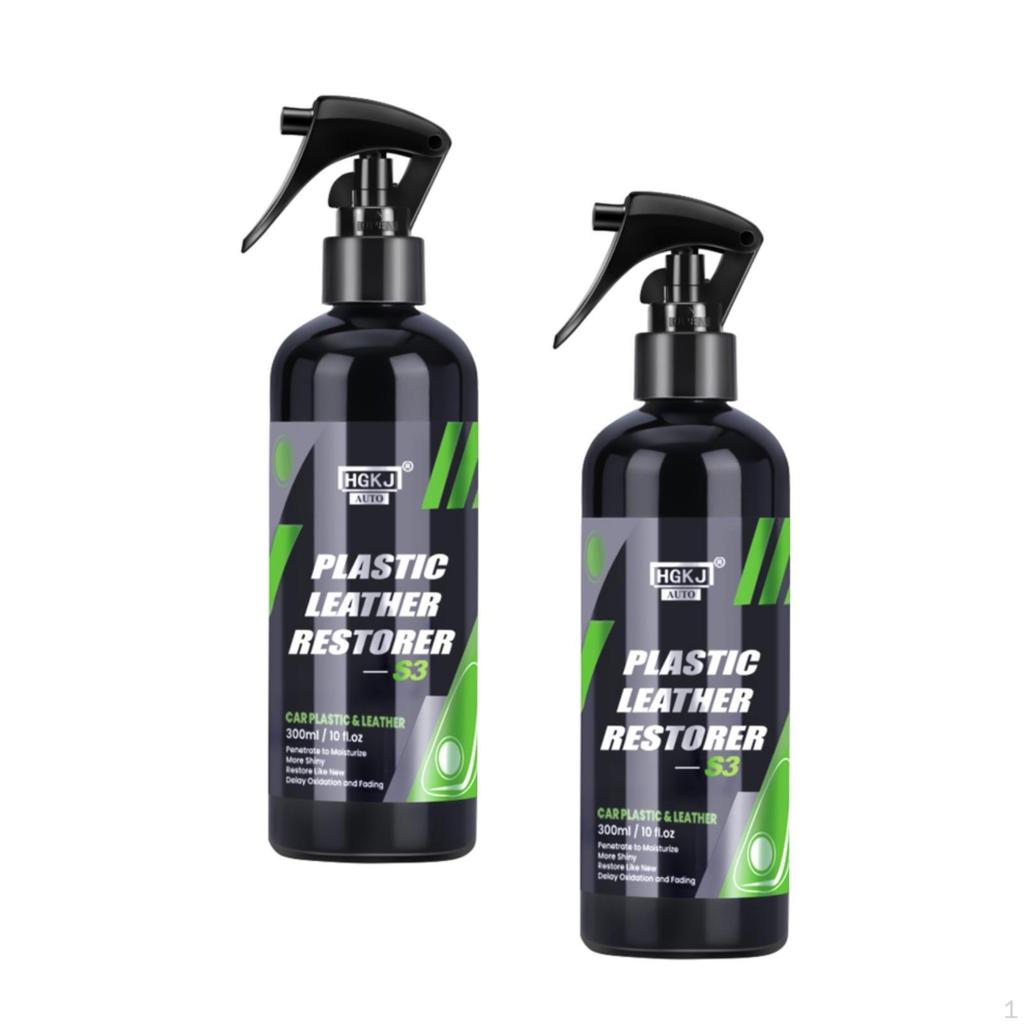 2Pcs 300ml Car Leather Conditioner Restorer Spray Foam Easy to Use Refurbishment