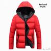 Autumn & Winter Hooded Men's Thickened Cotton Coat for Couples - Large Size Available