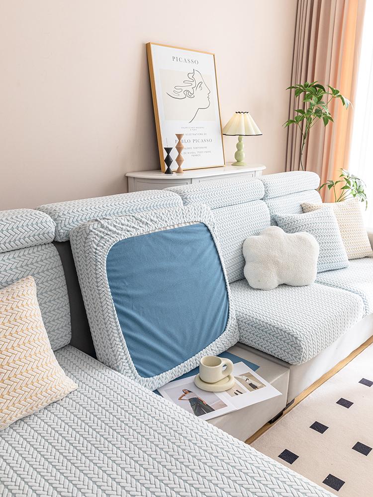 Lazy Person Anti Slip Sofa Cover, Anti Dirt And Anti Pet Scratch Sofa Cushion Cover, All Season Universal, Soft And Skinfriendly Backrest cover S