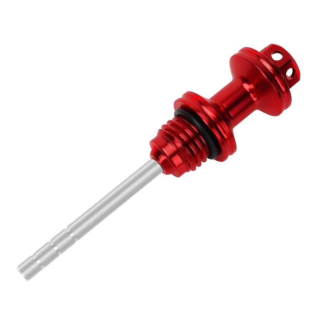 1pc Motorcycle Scooter Engine Red Blue Black Gold Silver Aluminum Oil Dipstick Filler Cap Plug Engine Crankcase Oil Level Gauge