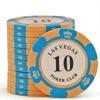 10pcs/lot Clay Las Vegas Poker Chips 14g Set Casino Coins 40mm Coin Poker Chips Entertainment Dollar Coins Card Game LasVegas