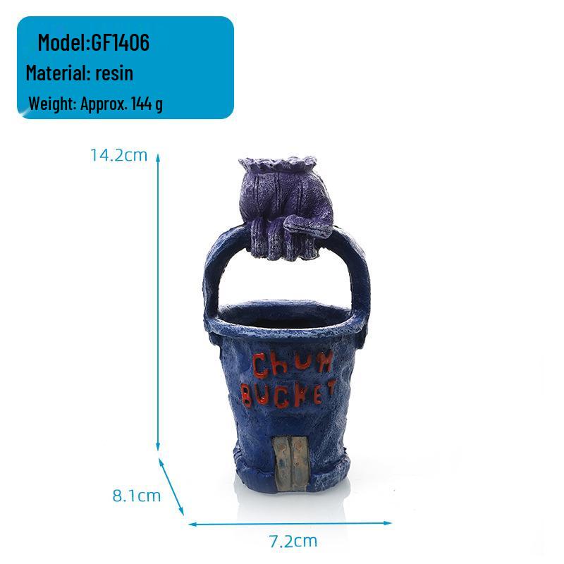 Zestaw Dekoracji do Akwarium SpongeBob: Dom z ananasów i kryjówki do akwarium