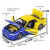 1:32 GTR R34 Super Rennwagen Legierung Druckguss Exquisites Modell Fast Furious Sound Licht Simuliert Kindergeburtstagsgeschenk Junge Spielzeug