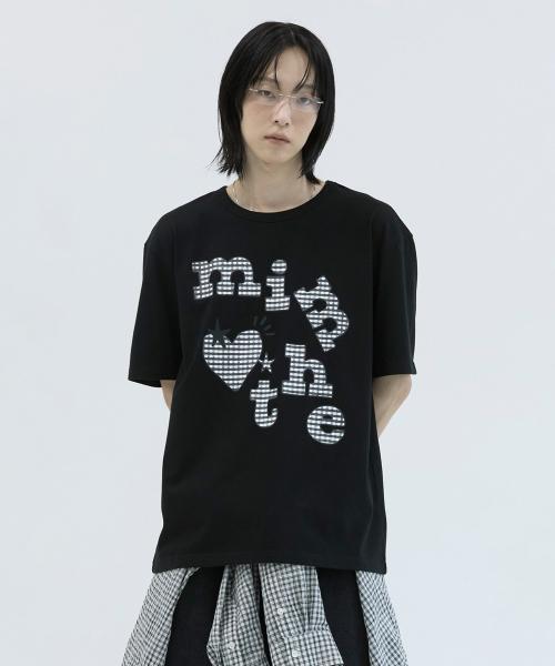 Mimdeowodeulobeu Mimthe Patchwork T-Shirt_White