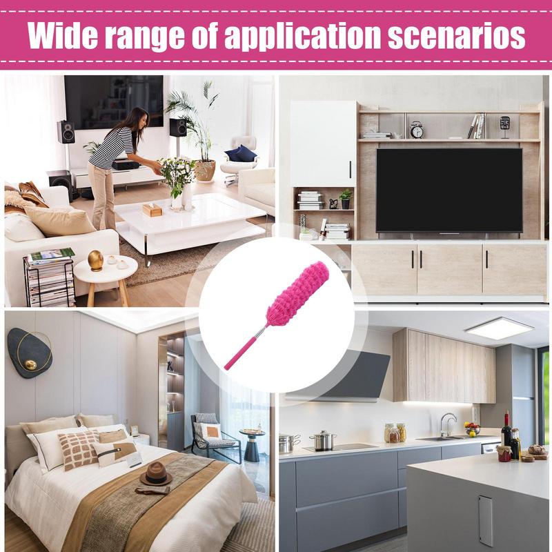 Extendable Duster Cobweb Duster With Telescoping Pole Ergonomic Cobweb Duster With Telescoping Pole Reusable Fiber Duster