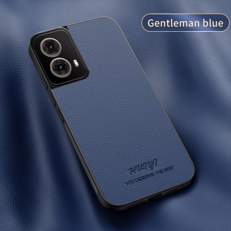

Кожаный чехол Magsafe для Motorola Moto G85 S50 Neo 5G Магнитный держатель для автомобиля Беспроводная зарядка Силиконовая жесткая крышка для телефона XT2427 Moto G85 синий