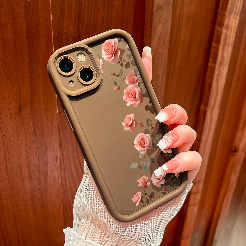 Soft Silicone Square Ladder Printing Pattern Phone Casing Full Cover Camera Shockproof Protection Rubber Case for Samsung