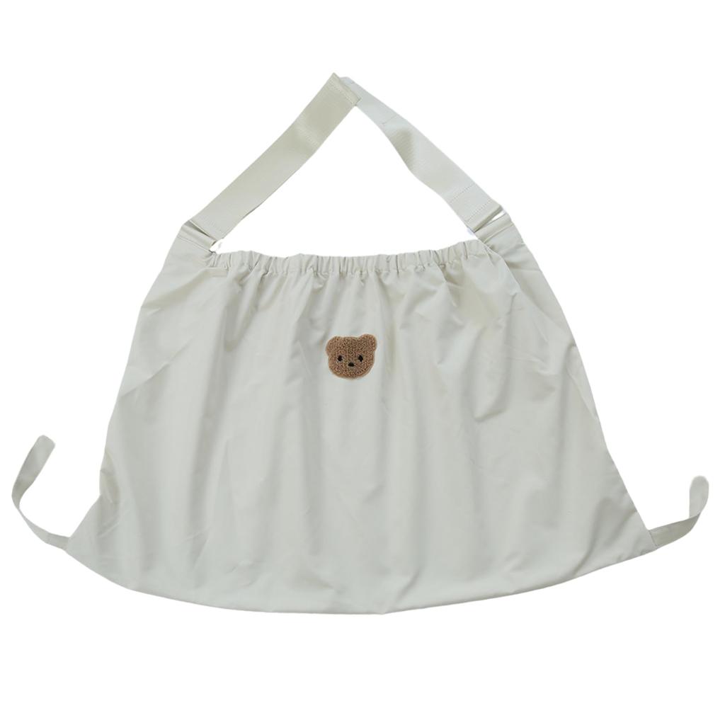 NASSIA Storage Bag with Functional Safe Stroller Bag for and Diaper Large Pockets, Shopping, Travel, Storage, (Off-White)