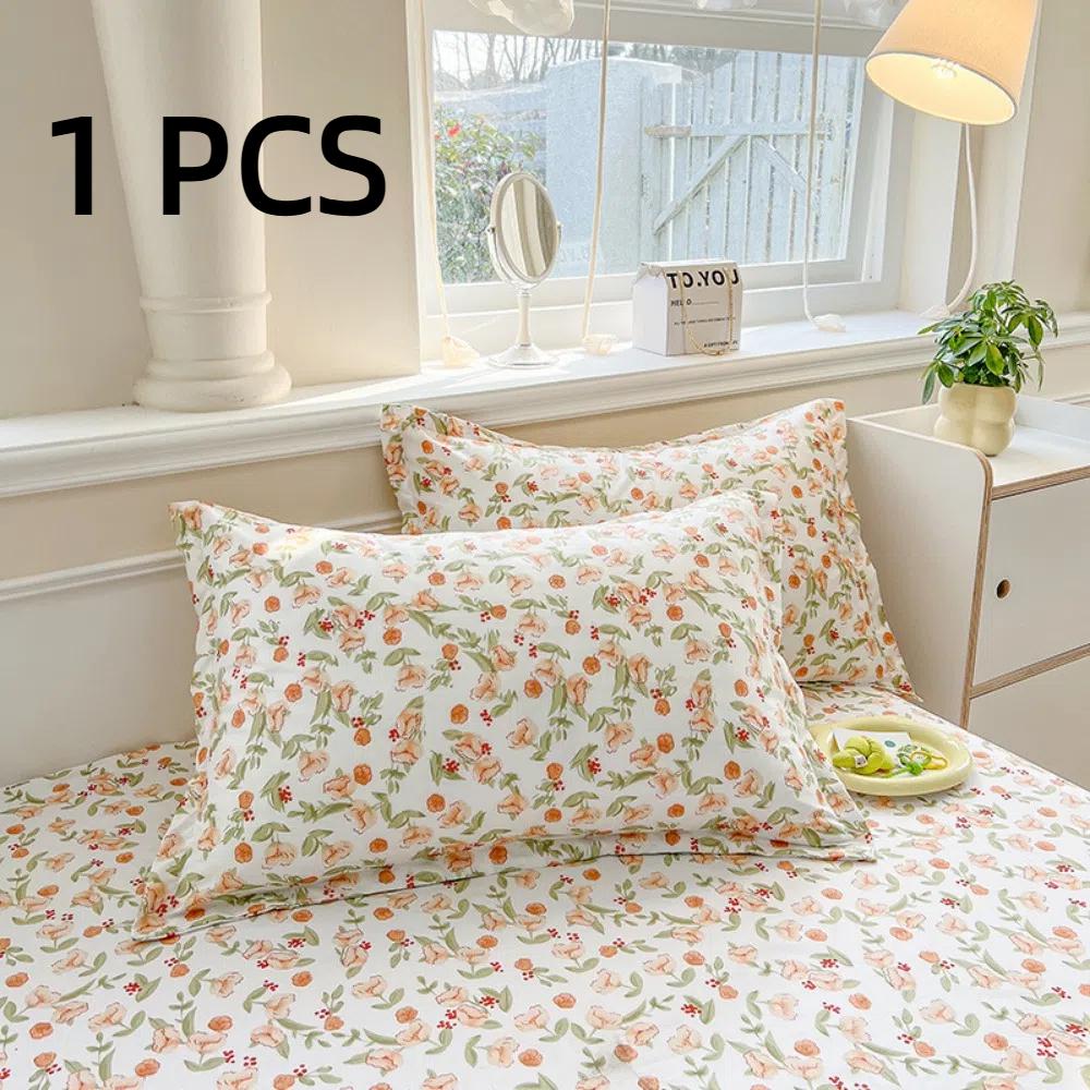 1 PCS Nordic 48x74cm Pillowcase Washed Cotton Breathable Pillow Case Colorful Stripe Pillow Case Cover Home Textile