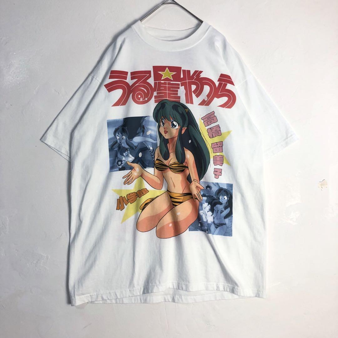 

[USED] 3687 Urusei Yatsura Anime Double-Sided Big Print T-Shirt White