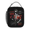 1 Piece For Students Food Container retro Portable Pocket Billy Idol Zipper Closure Aluminum Foil Food Pouch For Travel
