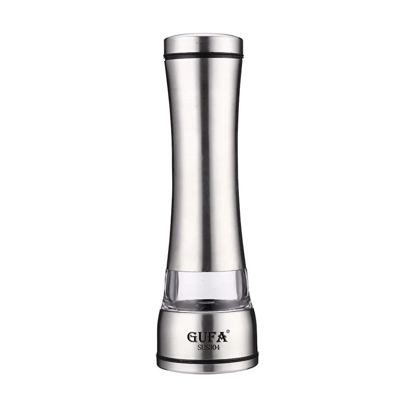 Creative Pepper Grinder Stainless Steel Kitchen Supplies Ceramic Core Pepper Mill Salt Mill Manual Grinding Bottle