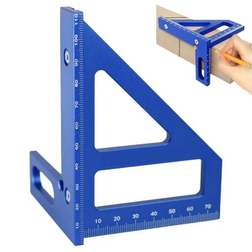 EsiFare 3D Multi-Angle Measuring Ruler, Right Angle Ruler, 45 Degree/90 Degree Layout Measuring Ruler, Miter Triangle Ruler, L-Shaped Ruler, Woodworki