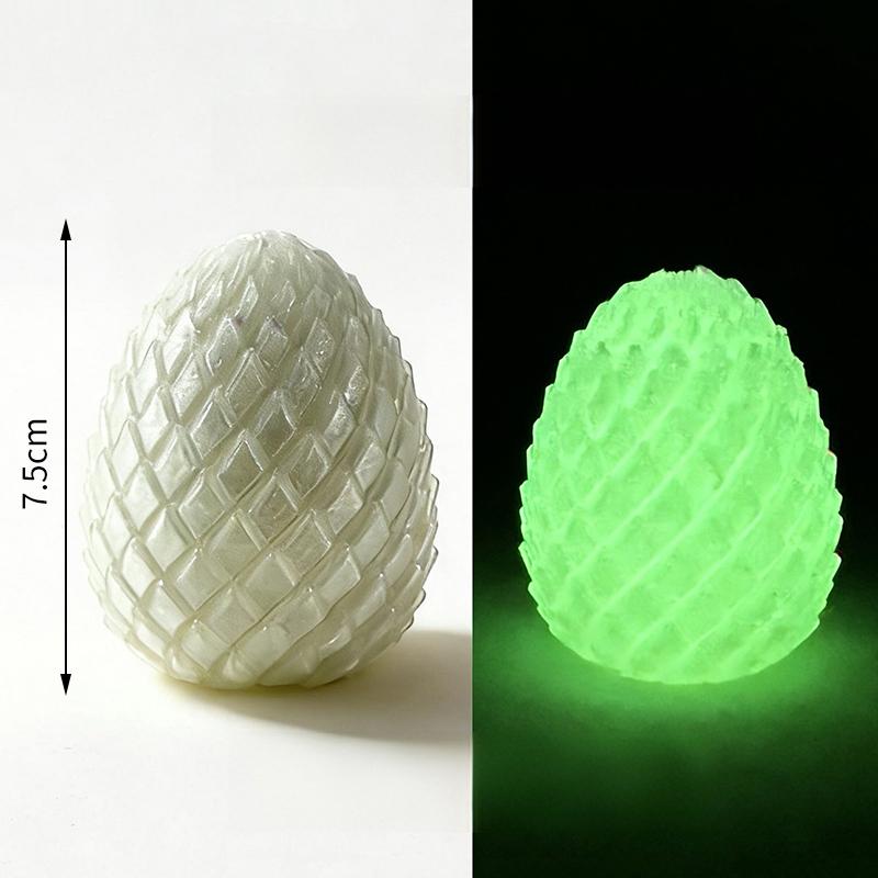 Uovo di Drago Giocattolo Decompressione Stampa 3D - Sfera Fidget Rotante Liscia Sollievo Ansia ADHD Giocattolo per Dita Eco-Sicuro per Bambini Adulti
