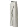 Yongfang Old Money Unisex Drape Stripe Relaxed A-Line Suit Pants