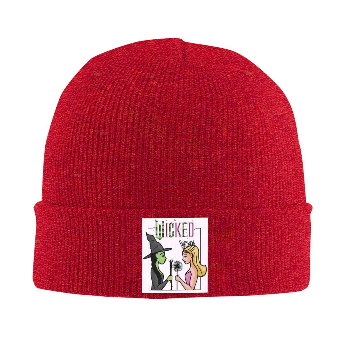 

Wicked Movie Elphaba And Glinda Warm Knitted Cap Winter Knit Bonnet Hat Skullies Beanies Hip Hop Caps for Unisex One Size
