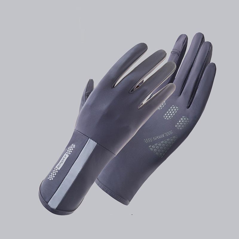 Women’s Ice Silk UV Protection Gloves, Touchscreen Breathable Summer Gloves, Anti-Slip Gloves for Driving Cycling
