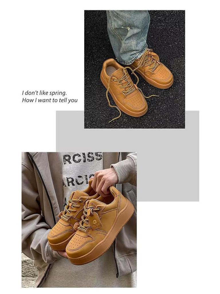 Niche Y2K High Street Lace-up Platform Sneakers