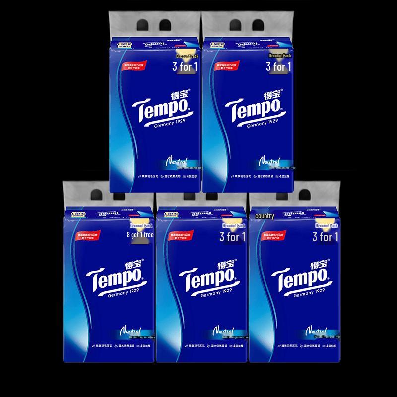 Tempo Natural Unscented 4-Ply Facial Tissues