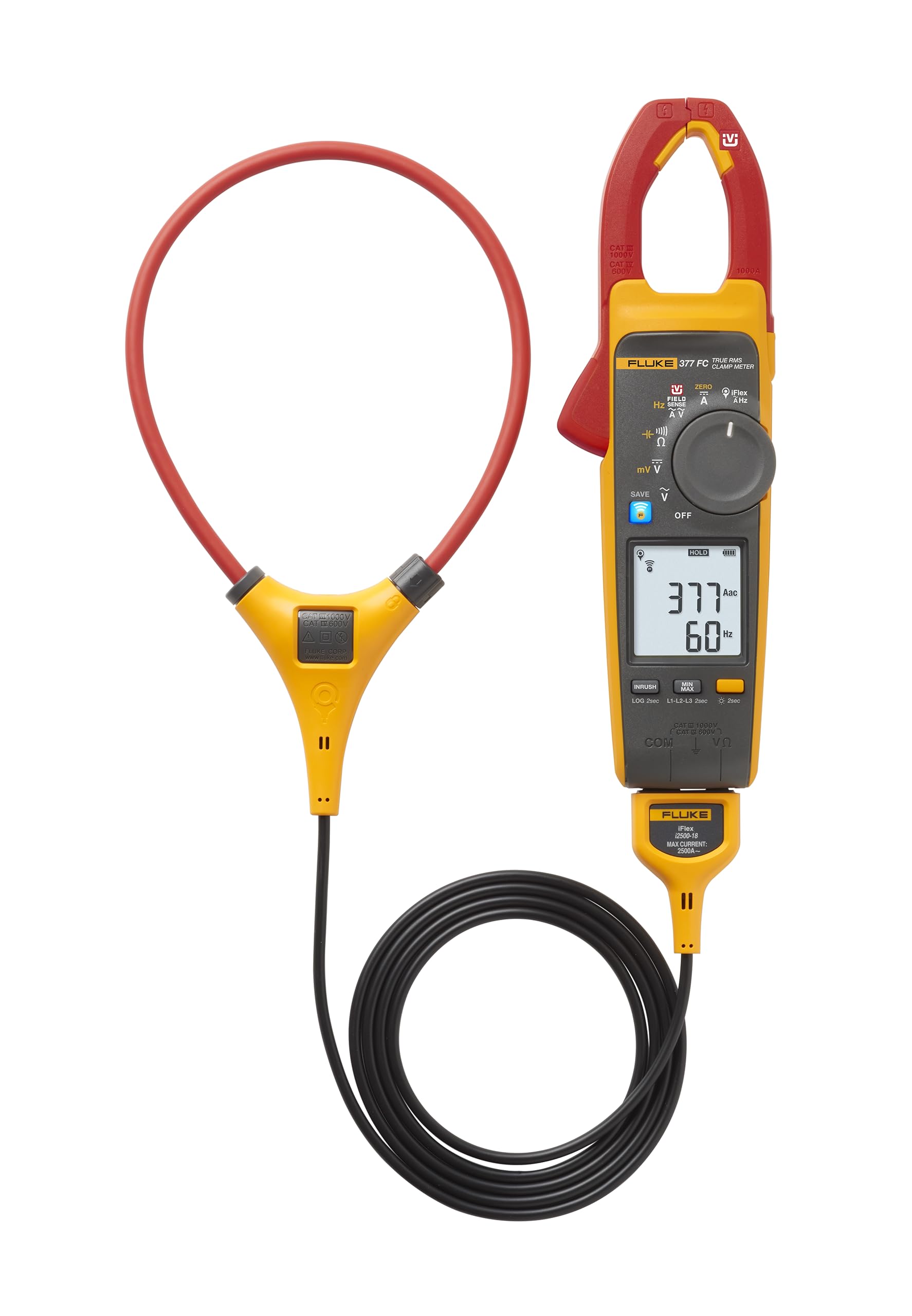 

FLUKE Clamp Meter 377 FC True-RMS AC/DC (за допомогою iFlex) []