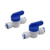 RO Straight 1/4" OD Hose Quick Connection Pipe Control Fittings Plastic Water Ball Valve Reveser Osmosis Aquarium Fittings