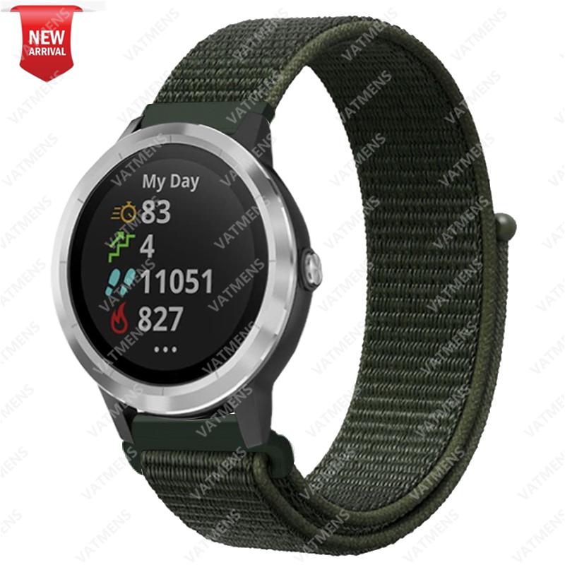 20mm 22mm Nylonarmband für Garmin Venu SQ 2 2s Forerunner 645 Smartwatch-Armband Armband Garmin Vivoactive 3 4 Armband