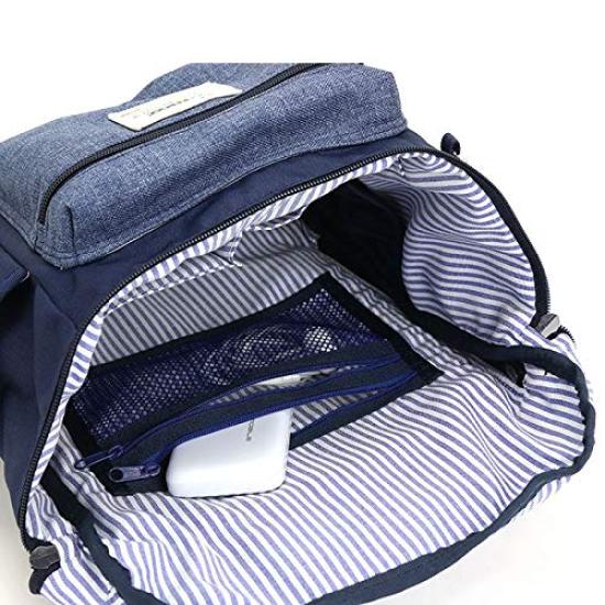 Mozu Backpack B5 Gray x Navy ZZEI-04, Size,