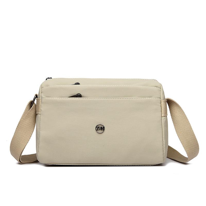 Crossbody Bag Women's Shoulder Small Bag Lightweight Horizontal Multi-Layer Pocket Nylon Bag Mother Bag