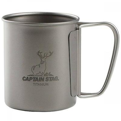CaptaIn Stag Uh 4501 [outdoor Cup  Mug  Tumbler  SIngle Mug  220ml  Foldable Handle  Lightweight  Titanium  Made In Japan  Made In Tsubamesanjo]