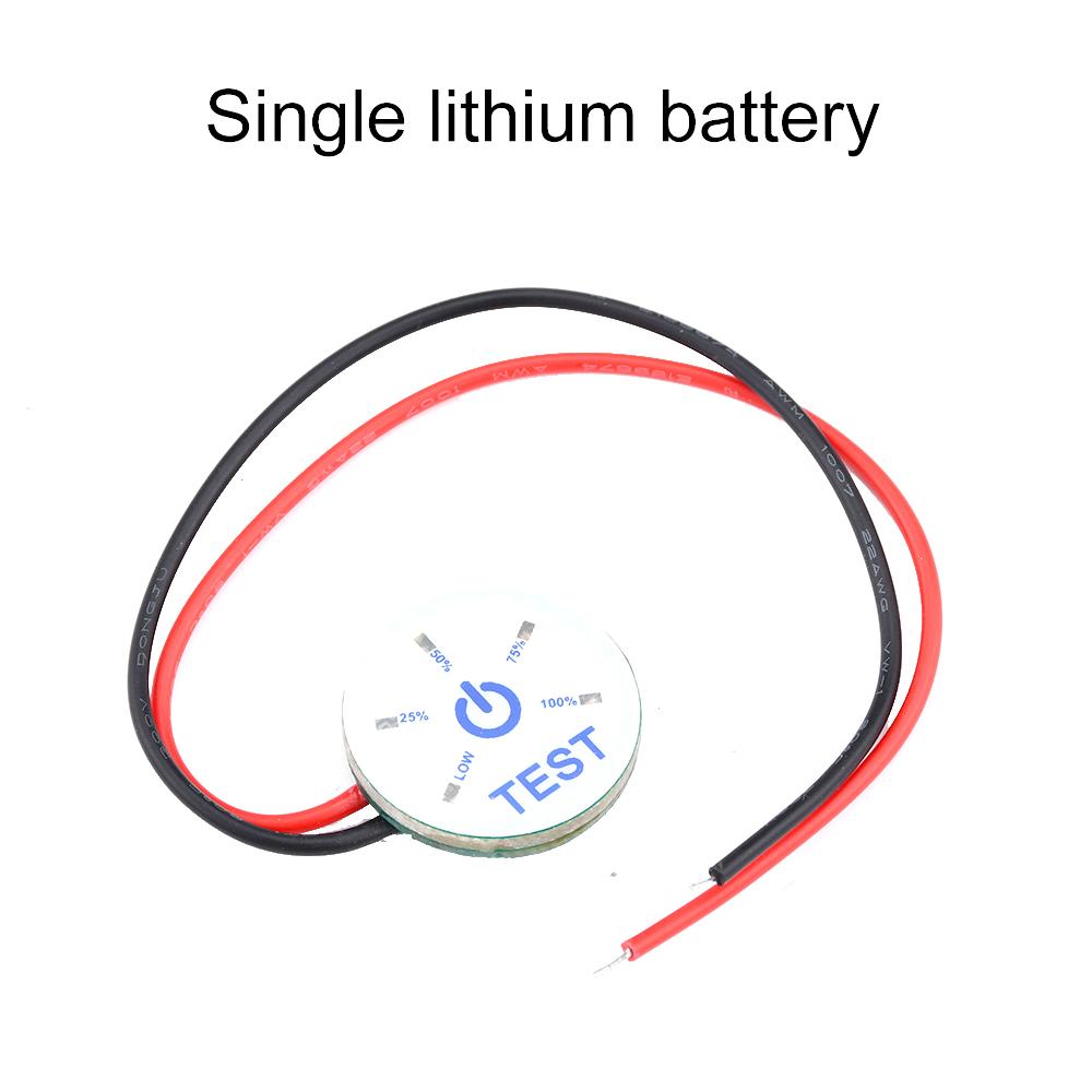 

1/2/3/4/5/6S 12V Battery Indicator Electricity Indicator Meter DC Battery Gauge Undervoltage Prompt Anti Reverse Connection