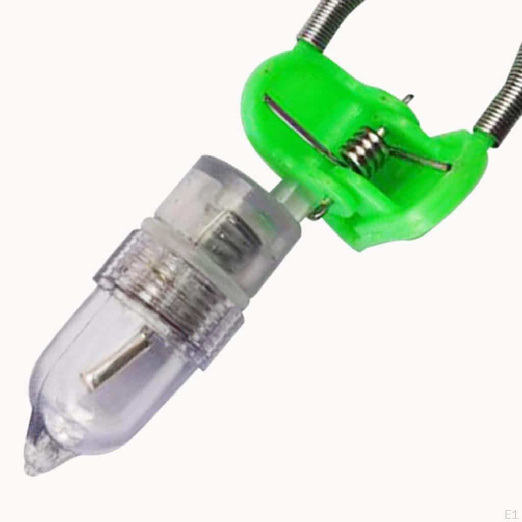 10x Fishing Rod Bell Dual Bells Ring, Practical Fish with Light Clip, Bite Lure Alarm