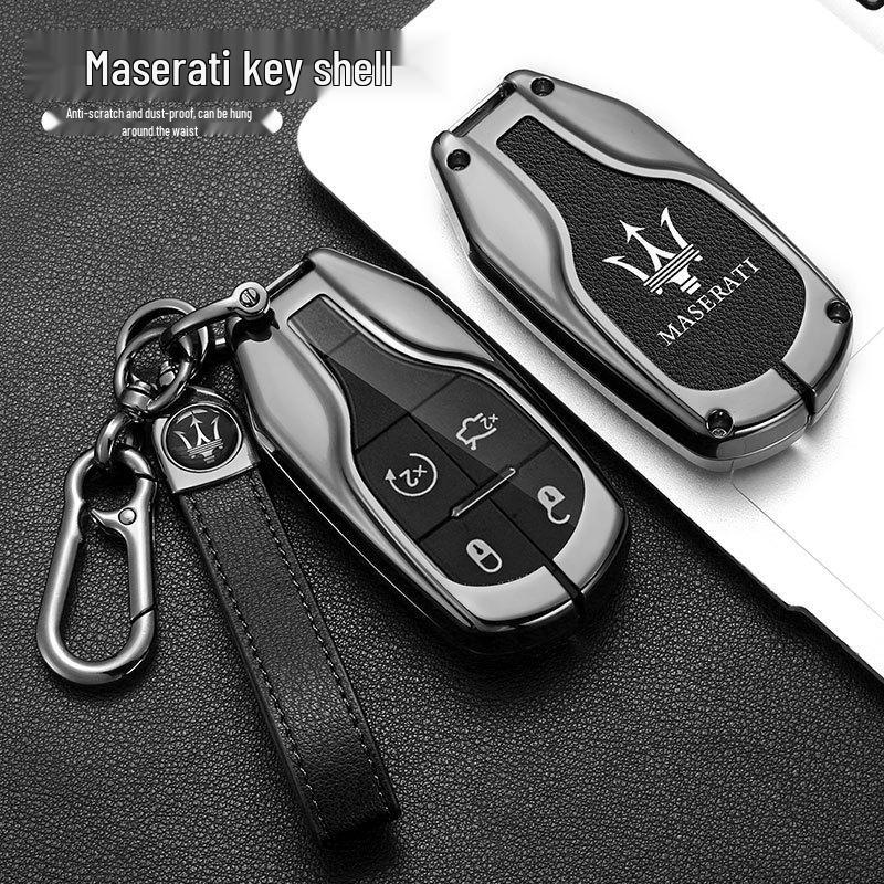 Maserati Key Case for Levante/Ghibli: Premium Men's Modified Shell Bag