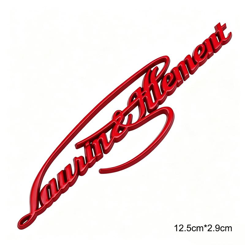 3D Metal Signature Car Side Body Rear Trunk Emblem Badge Sticker Accessories красный
