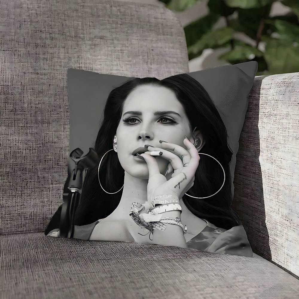 L-Lana D-Del R-Rey Kissenbezug für Sofadeko Auto Büro Zimmer Druck Kissenbezug Dekorationen und Schutz