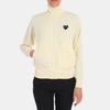 Comme des Garçons PLAY (WMNS) COMME des GARCONS PLAY Chaqueta de chándal Corazón Negro Grande 'Blanco' Mujer AZ-T255-051-3
