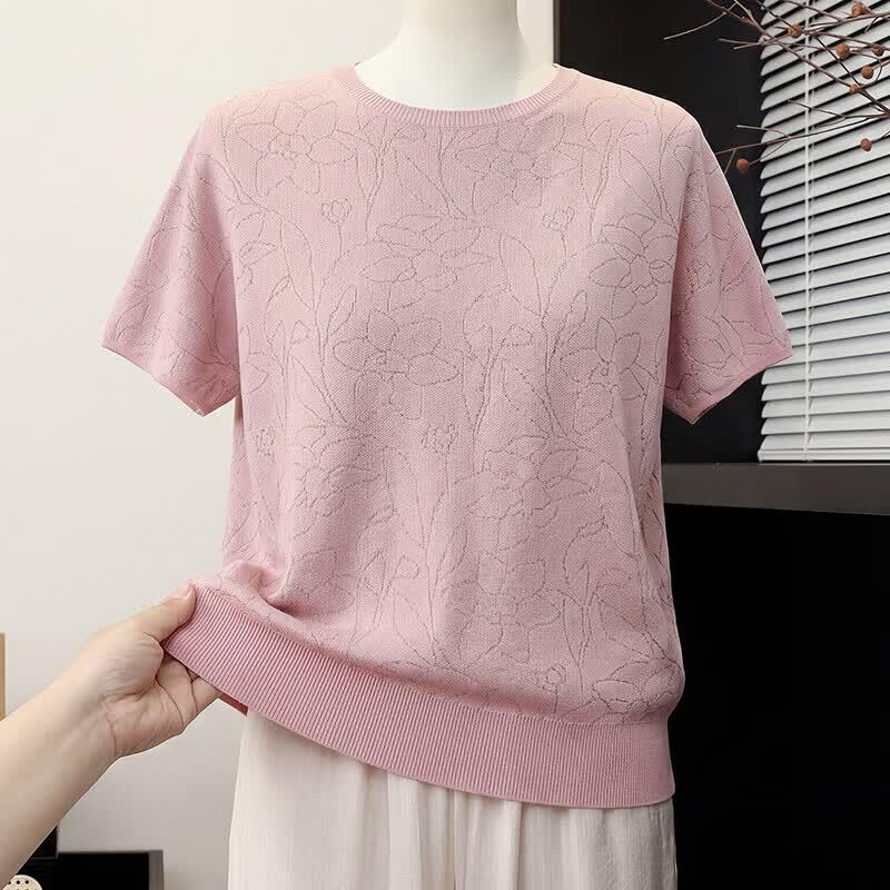 Xuexi Women s Ice Silk Short-Sleeve T-Shirt 2XL