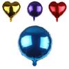Solid Colour 18" Foil Balloons Heart Star Round Shape For Wedding Birthday Party