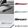 3D Metal Black Sport Logo Emblem Car Front Grille Badge Trunk Decal Sticker for Universal Auto Exterior Decorate Accessories