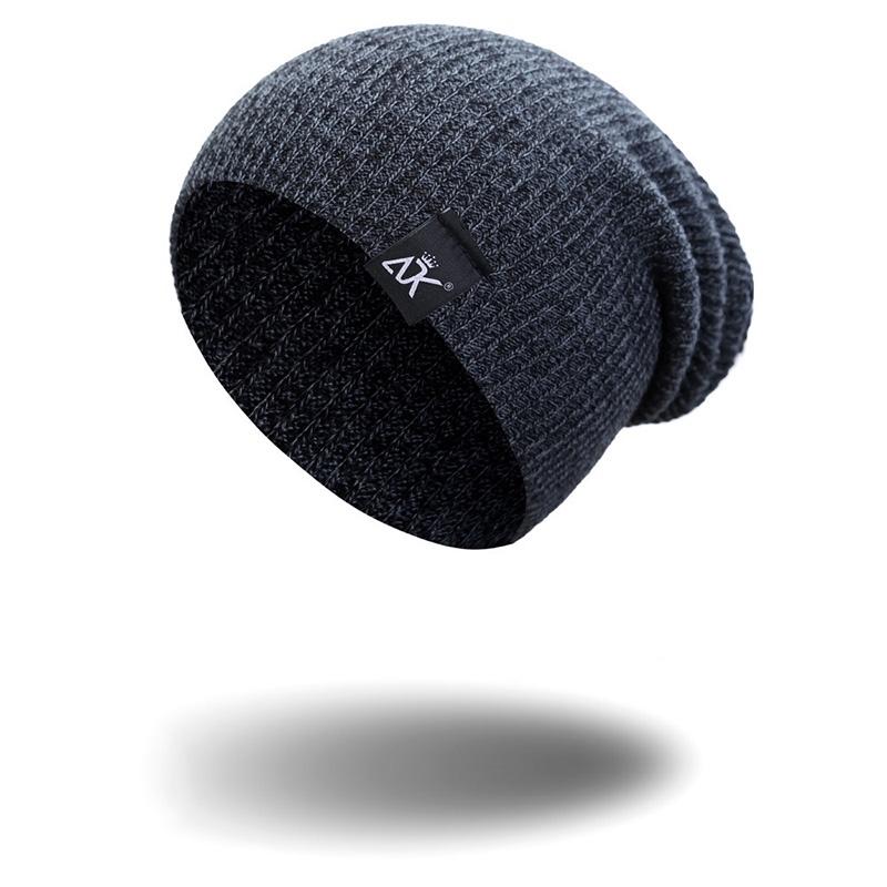 Unisex Women Men Camping Hat Winter Beanie Baggy Warm Wool Ski Cap Line Fleece