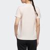Adidas Large Shiny Logo Short Sleeve T-Shirt Women Tops Pink GK8721