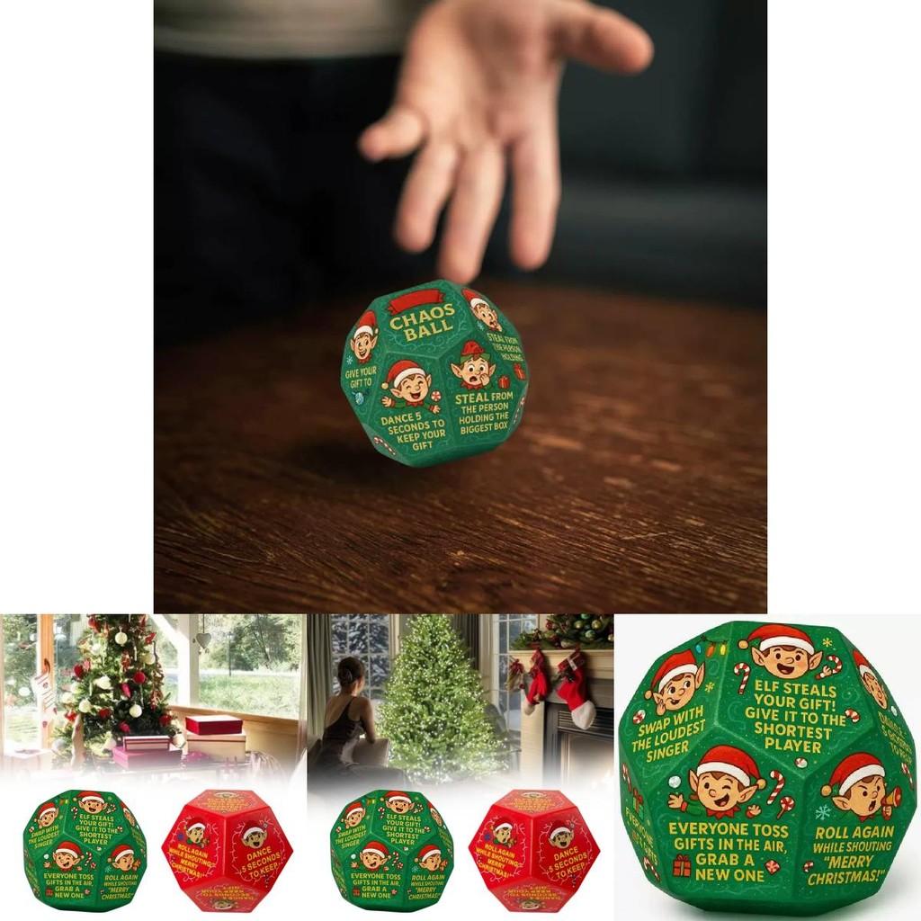 Hilarious Christmas Gift Exchange Party Game Dice Plastic Festive Fun For Family Celebrations