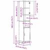 Bathroom Furniture Set 3 Pcs Artisan Oak 35 X 37.5 X 188.5 Cm